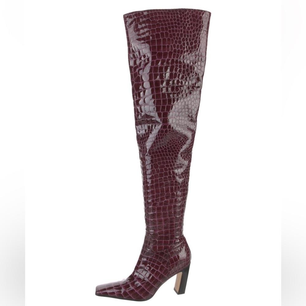 Khaite Printed Leather boots